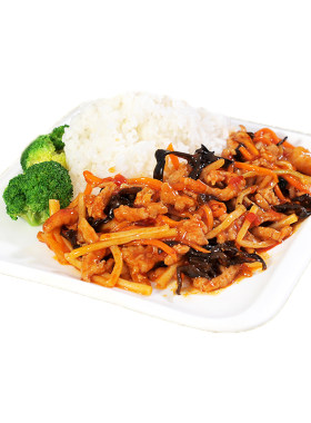 烹小仙鱼香肉丝盖饭商用半成品