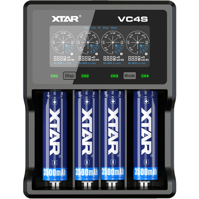 xtarvc4sl18650强光镍氢锂电池
