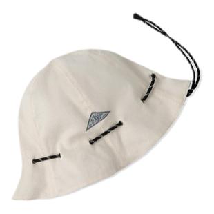 马登复古黑色两用渔夫帽便携手提零钱包钱袋帽遮阳帽子男女秋女