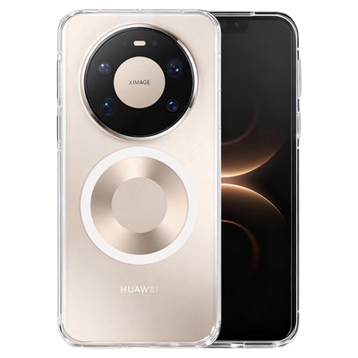 华为mate80手机壳超薄透明磁吸壳