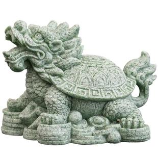 青砂石龙龟金蝉摆件创意招财家居客厅茶台茶桌面茶宠国风装饰饰品