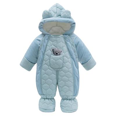 婴儿冬季加厚连体衣外出抱衣套装
