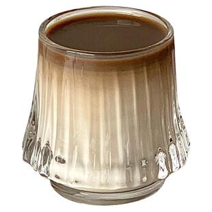 dirty澳白咖啡杯火山杯高颜值家用精致意式浓缩冰美式拿铁玻璃杯