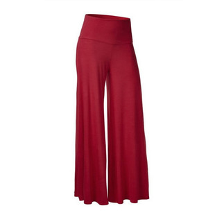 Foreign trade new solid color wide leg trousers