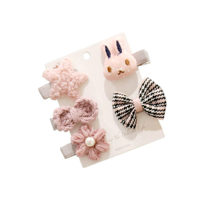 公主风胎毛夹小卡子儿童发饰