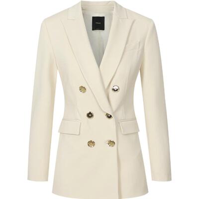 PINKO女士收腰双排纽扣西装外套