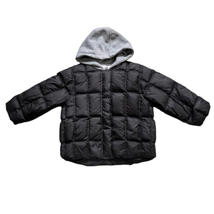 童乐鱼2025冬新款男童女童假两件羽绒服外套儿童白鸭绒童装潮2907