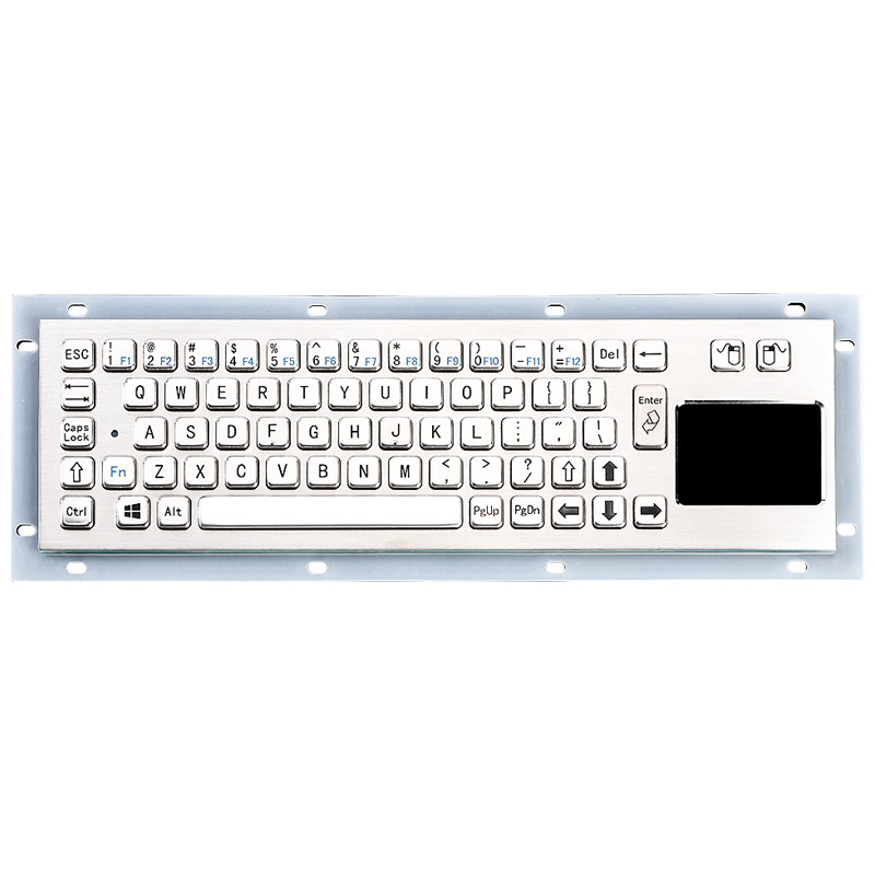 XP602金属工业键盘 金属PC键盘 触摸板鼠标键盘 不锈钢防爆键盘
