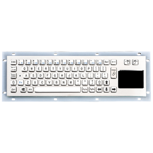 XP602金属工业键盘 金属PC键盘 触摸板鼠标键盘 不锈钢防爆键盘