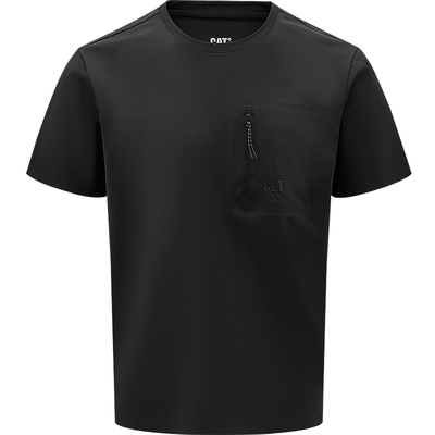 【郭丞同款】CAT卡特25夏季新品男士户外凉感透气压胶短袖T恤