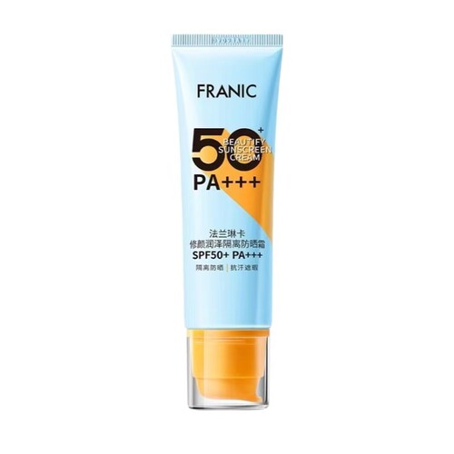 法兰琳卡修颜润泽隔离防晒霜SPF50+水感美白遮瑕霜温和无油防水汗