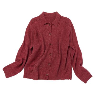 云柔水糯感简约羊绒上衣