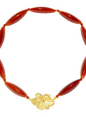 daartemis梅花白水晶CHOKER项链