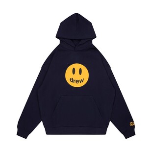 【官方正品】drew house经典笑脸深海军蓝连帽卫衣26春季男女同款