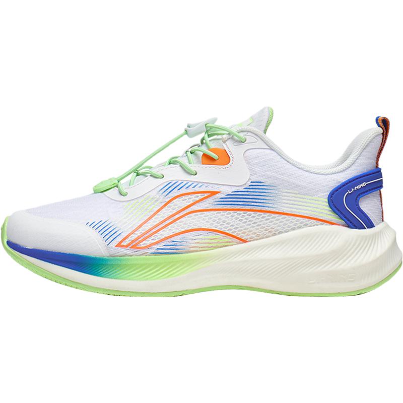 李宁童鞋大童跑步鞋男童聚星轻弹缓震舒适百搭官方低帮儿童运动鞋