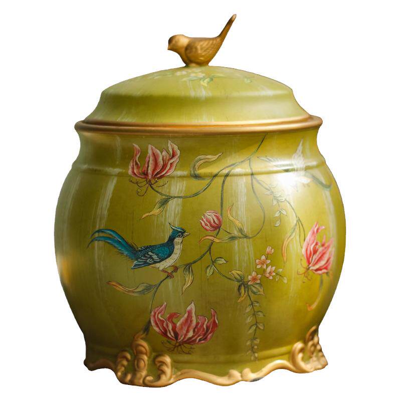 可插花米缸创意陶瓷工艺品
