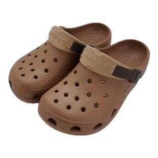 细细条 潮酷百搭海边度假沙滩凉拖鞋男女时尚个性夏季情侣洞洞鞋