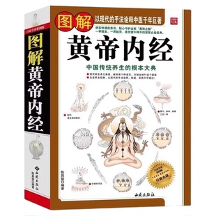 图解黄帝内经原版正版皇帝内径经全集白话文本草纲目精装彩图版图解素问四季养生全书中医书籍大全基础理论入门医药学养生书