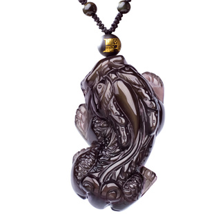 正品天然9A收藏级男女款双金眼金曜石手链黑曜石金耀石水晶手串