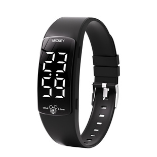 迪士尼震动闹钟电子表学生运动计步防水手表初高中专用腕表看时间