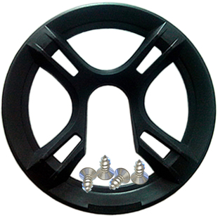 公路山地自行车牙盘护盘罩前防护链盘盖42t齿盘保护罩4孔塑料配件