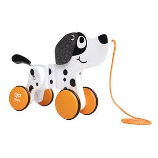 【自营】Hape拖拉斑点狗儿童宝宝婴儿木制手拉拖拉绳学步益智玩具