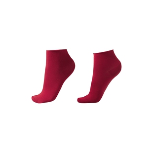 CALZEDONIA卡泽意袜春夏女舒适易搭糖果色卷边白色薄短袜DC0363B