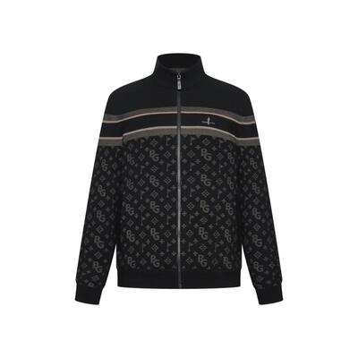 【功能羊毛易打理】比音勒芬秋冬季男外套厚复古老花保暖立领夹克