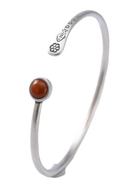 天然南红玛瑙复古百搭女士手镯