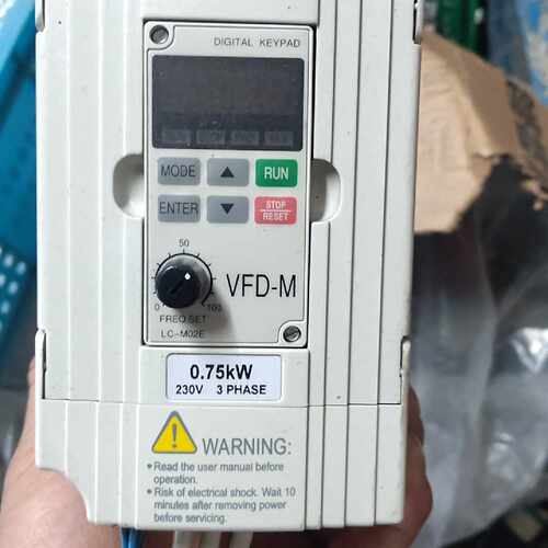 【议价-可维修】 DELTA VFD007M23A 变频器 0.75KW 230V /均有货