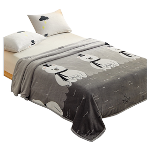 毛毯加厚珊瑚牛奶绒盖毯秋冬天季办公室沙发午睡高端毯子铺盖床单