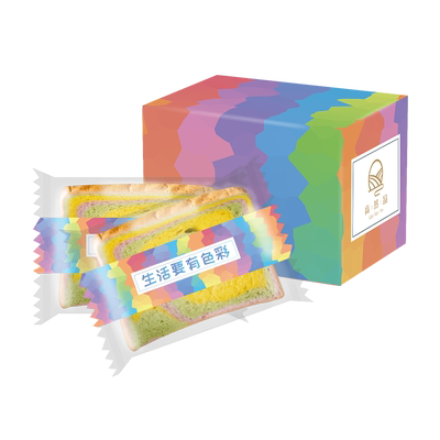 网红爆款彩虹吐司面包2斤