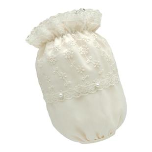 秋冬加大加肥套袖短款女办公室防污护袖黑色米白色羽绒服袖套袖头