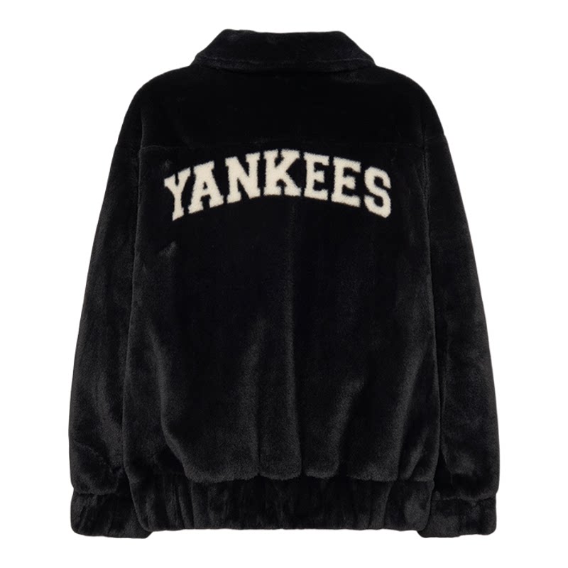【正品】MLB抓绒衣男女仿羊羔绒