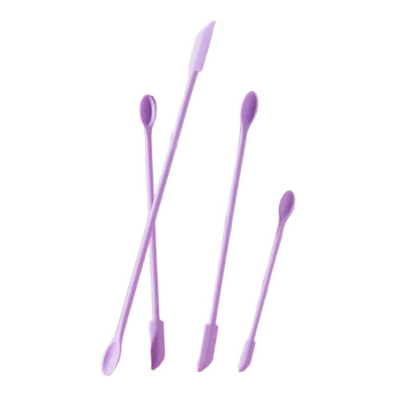 化妆品硅胶勺化妆品空瓶挖取身体乳面霜粉底液小尖刮刀一体工具