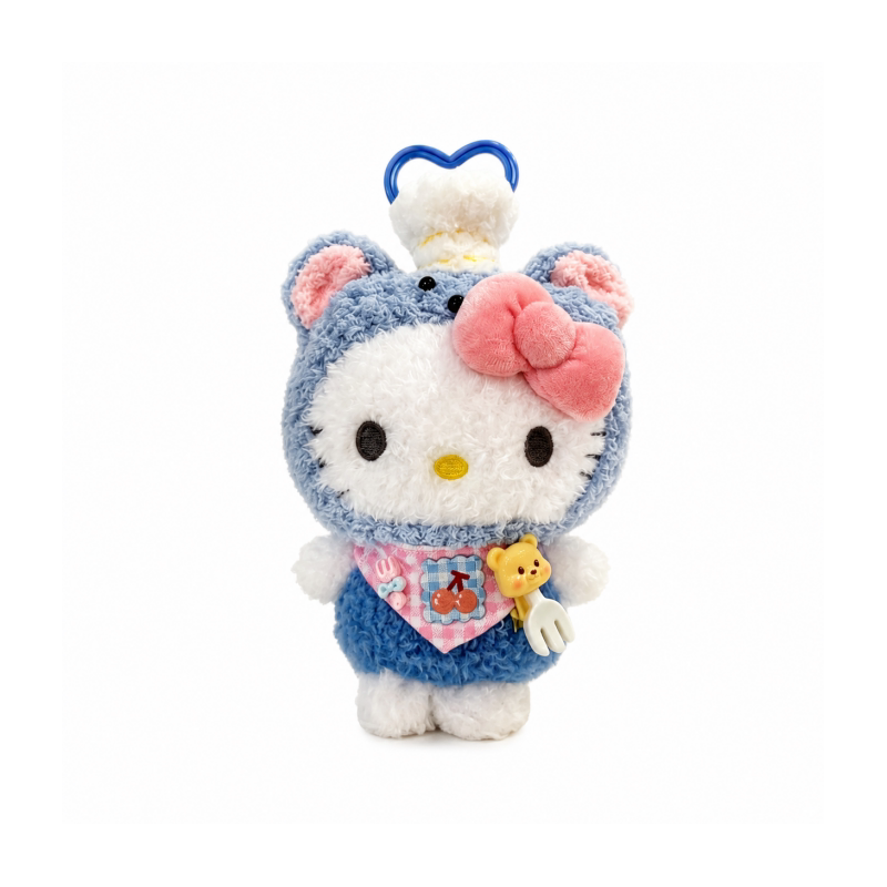 正版HelloKitty毛绒包挂件线条KT猫玩偶钥匙扣卡通公仔送闺蜜礼物