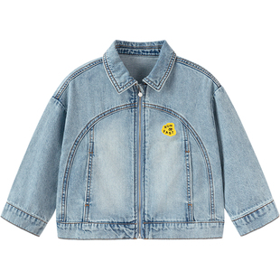 巴拉巴拉儿童牛仔衣宝宝纯棉短款外套春装2026新款童装男女童上衣