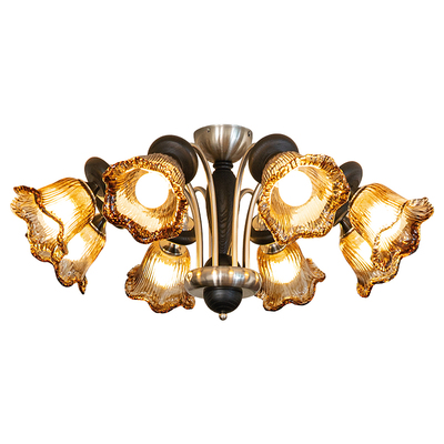 氛围感穆拉诺玻璃客厅吊灯设计师