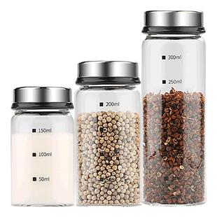 调料罐盐罐玻璃调味分装瓶盒胡椒粉烧烤撒料厨房专用家用高端鸡精