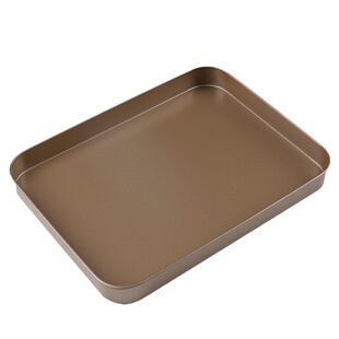 碳钢长方形托盘复古果盘金属托盘装饰放糖烤箱烤盘高级感甜品盘子