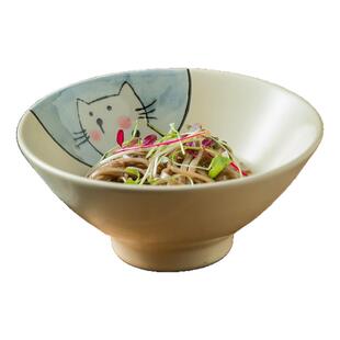 碗可爱面碗斗笠碗小号奶油风饭碗儿童小碗家用个人专用精致碗陶瓷