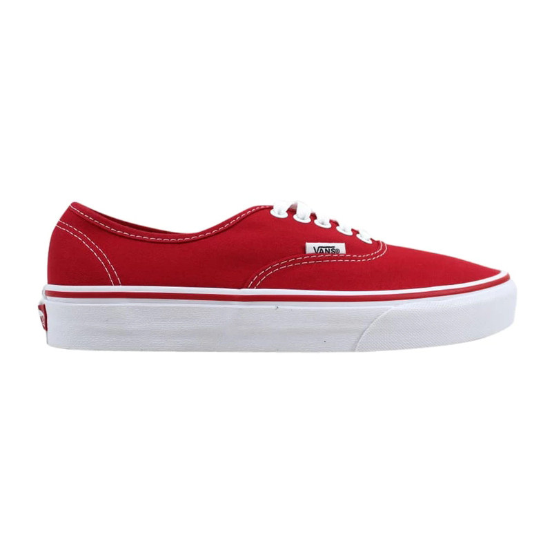 vans低帮经典款红色帆布滑板鞋