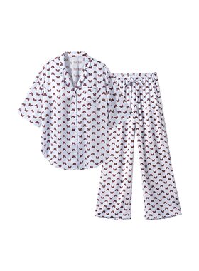 ubras流光家居服短袖长裤套装