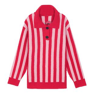 芬狄诗睡衣女条纹半边绒家居服上衣FL00453/FL00454