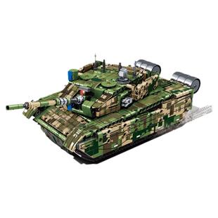 2026年新款坦克可遥控积木玩具男孩生日礼物儿童益智99a拼装模型