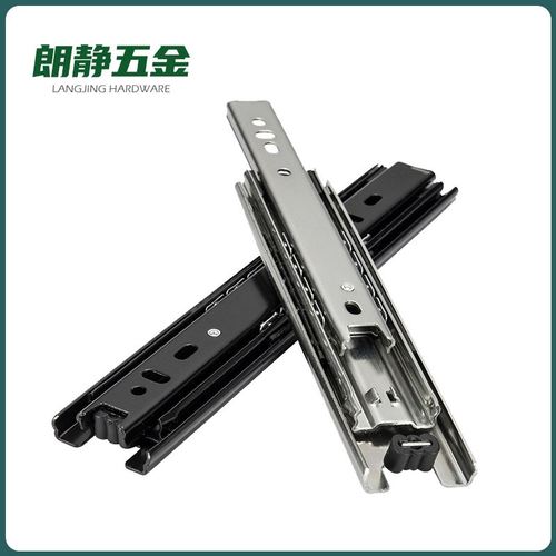 45宽三节钢珠小滑轨寸宽/5寸35/87抽屉寸轨道小/6寸寸滑轨迷你4