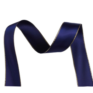 宽25mm双金边丝带涤纶带 婚庆礼盒装饰彩带缎带 烘培鲜花包装丝带