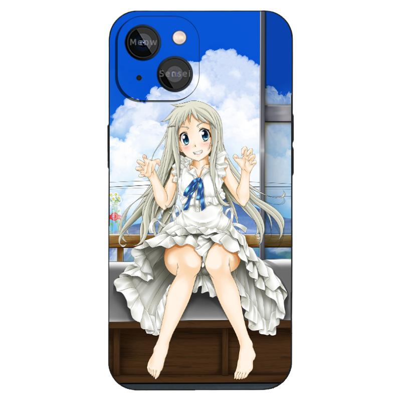 可爱少女未闻花名日漫手机壳适用iPhone16液态硅胶14全包防摔13苹果15ProMax华为VIVO小米OPPO动漫周边二次元