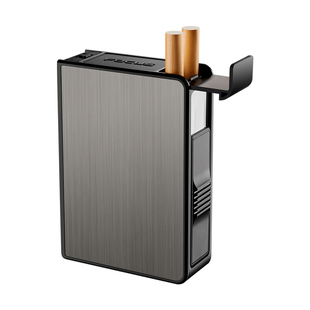 20支装自动弹烟盒男便携创意防压防潮香烟盒子装烟盒个性定制刻字