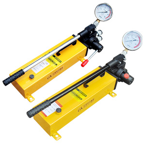 液压手动泵SYB-2小型液压泵站70Mpa高压手动泵浦带表手摇油压泵站